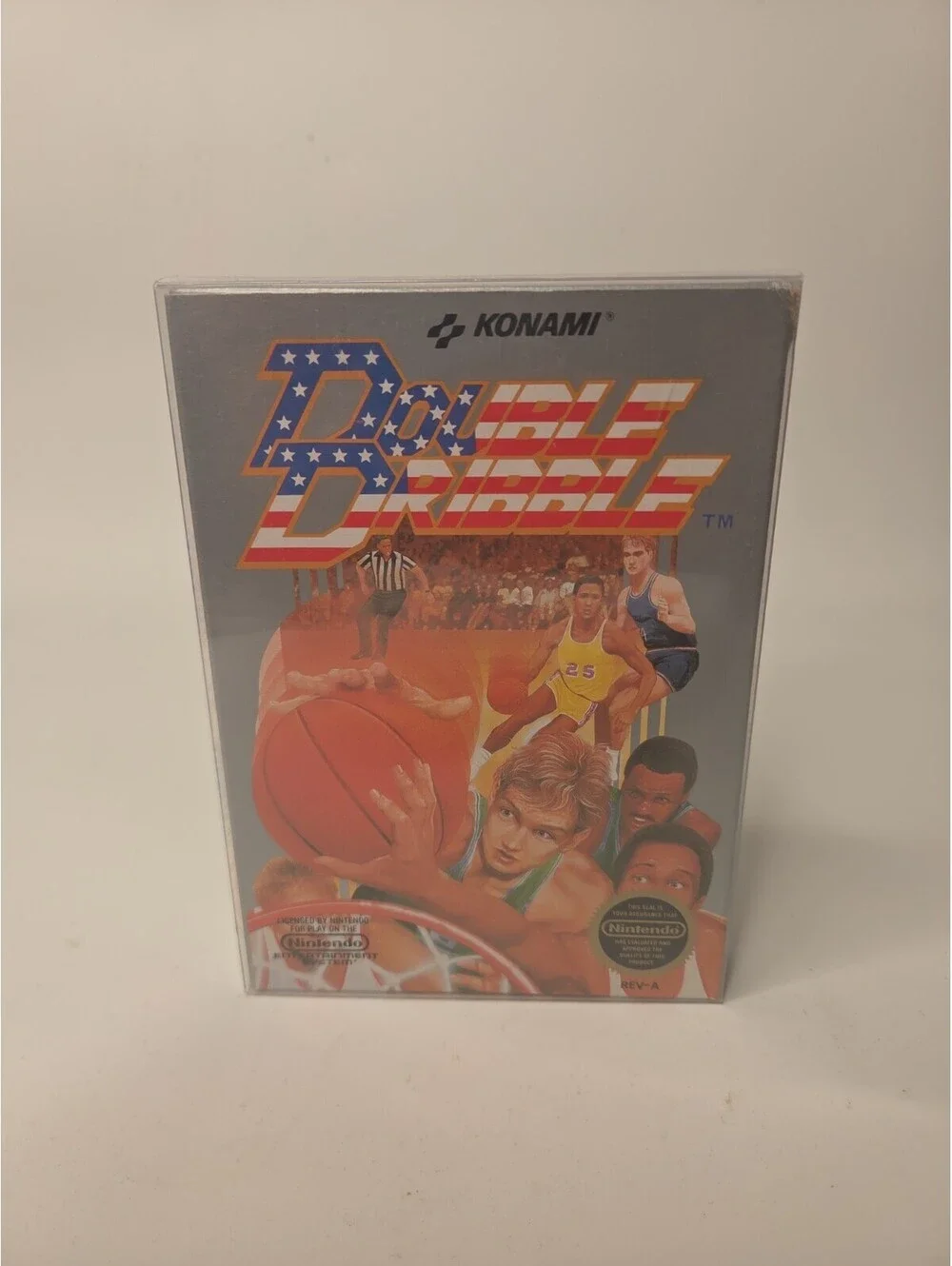 DOUBLE DRIBBLE Nintendo NES Game Complete In Box Authentic! Excellent
